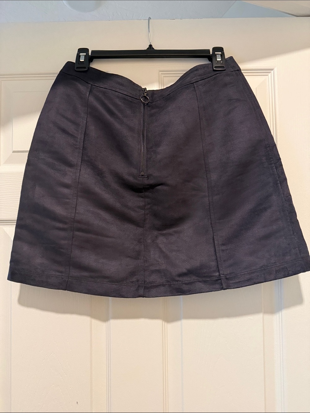 Old Navy Dark Gray Front-Zip Mini Skirt